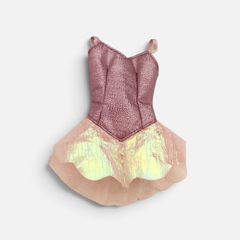 2006 Mattel Barbie Ballerina Purple Pink Tutu Iridescent Shiny Fairy Dress